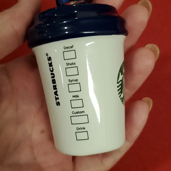 STARBUCK'S Magic Kingdom Mickey Mouse espresso cup ornament home decor NWT - Picture 4 of 6